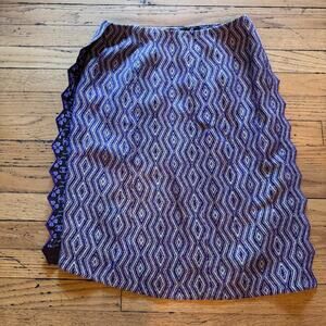Chanel Purple Geometric Diamond Jacquard Tweed Skirt 01P